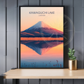Affiche Lac Kawaguchi | Impression murale Japon | Affiche Lac